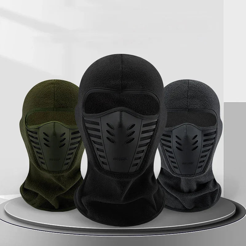 Balaclava Térmica de Lã – Proteção Total Contra Frio, Vento e Poeira para Motociclismo, Esqui e Aventuras de Inverno