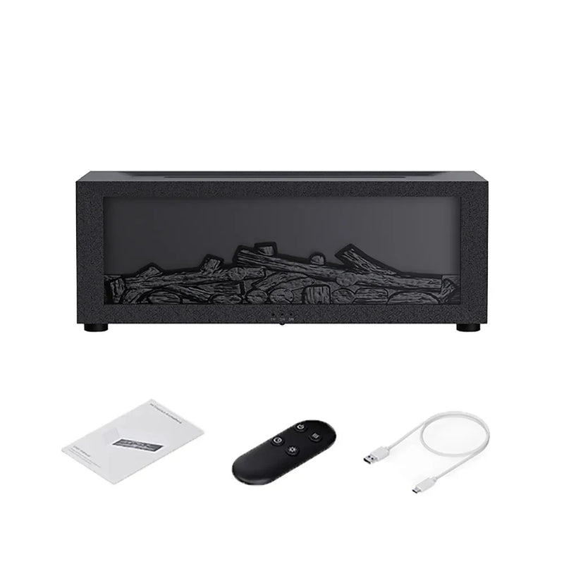 Chamas de Aroma: Umidificador com Difusor de Óleos Essenciais, Luz RGB e Controle Remoto para uma Atmosfera Mágica!