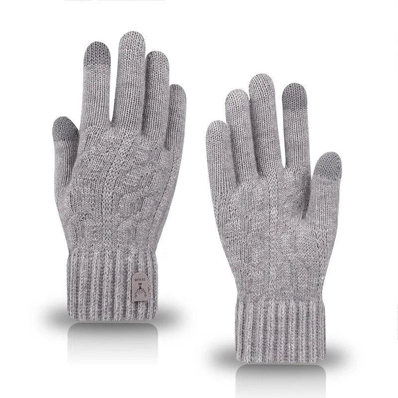 Luvas Masculinas de Inverno com Sensibilidade para Telas  – Quentes, Estilosas e Forradas com Lã para Enfrentar o Frio com Conforto