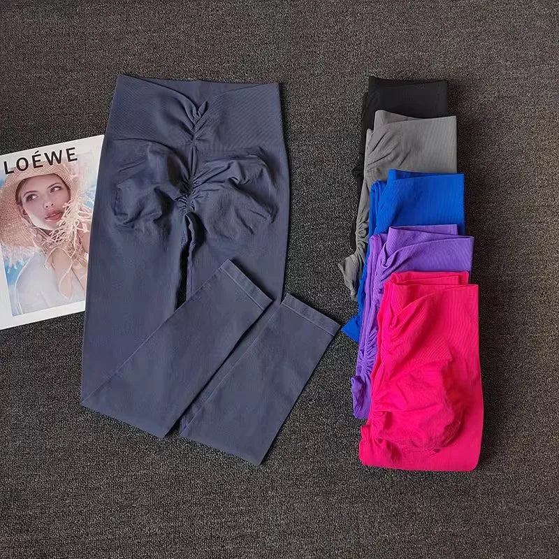 Transforme Seus Treinos: Leggings de Yoga Premium com Efeito de Valorizar as Curvas, Alta Elasticidade e Respirabilidade para Performance Máxima!