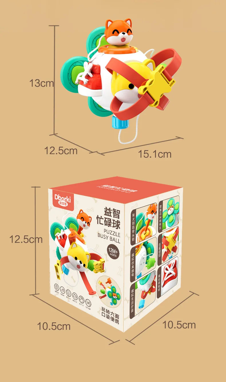 Cubo Sensorial: o brinquedo educativo que estimula a curiosidade, coordenação e criatividade do seu bebê em cada movimento!