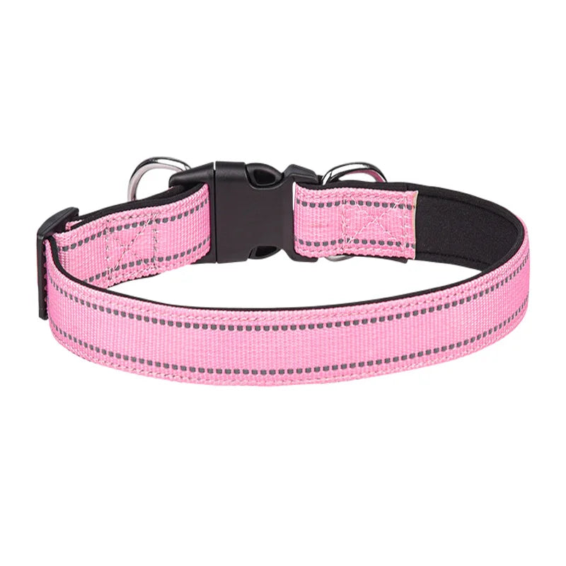 Coleira Reflexiva Premium para Cães – Segurança, Conforto e Estilo em Cada Passeio!