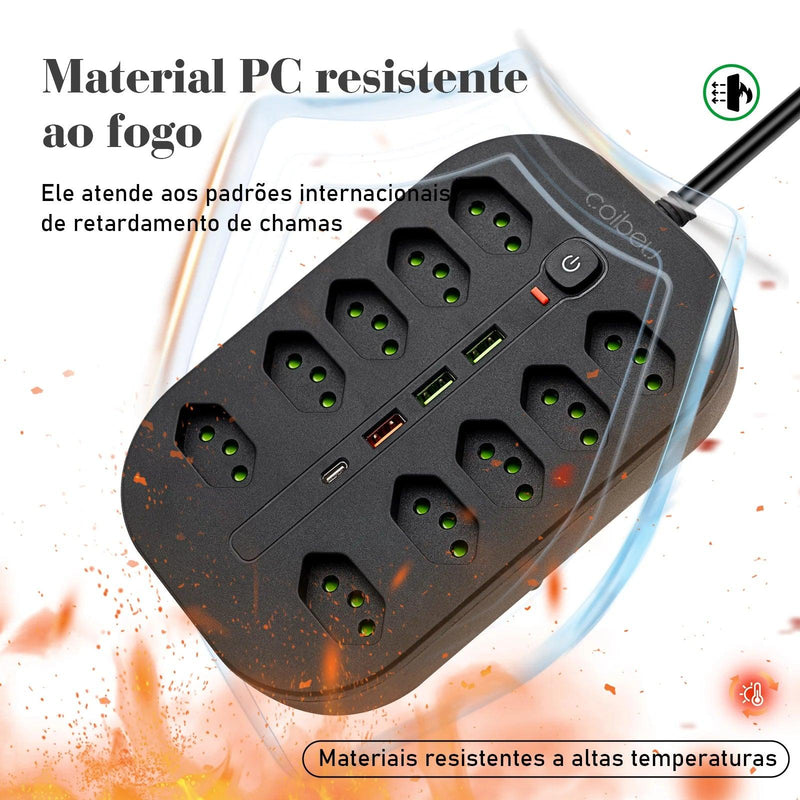Mais Que Uma Extensão: A Solução Elétrica Completa com Filtro, USB e Alcance Extra!