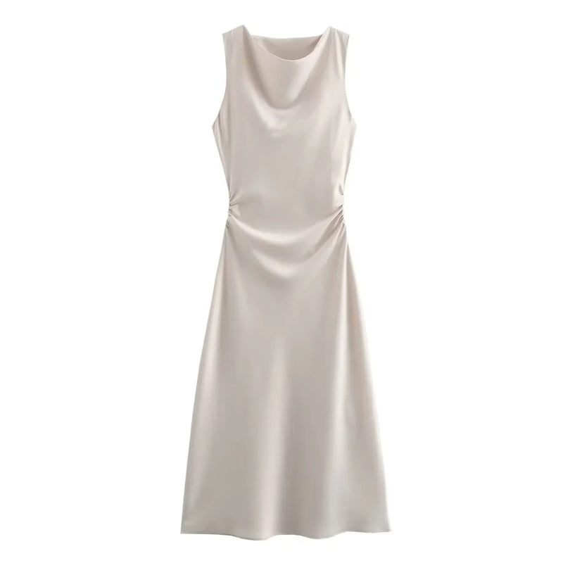 Vestidos Longos de Cetim Femininos – Elegância Atemporal para Noites de Festa, Verão Sensual e Sofisticado
