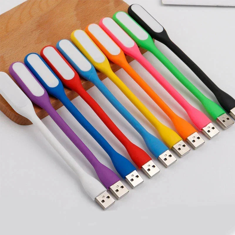 Leve Luz Onde Quiser! Mini Lâmpada USB Dobrável — Iluminação Portátil Ideal para Leituras, Computador e Power Bank!