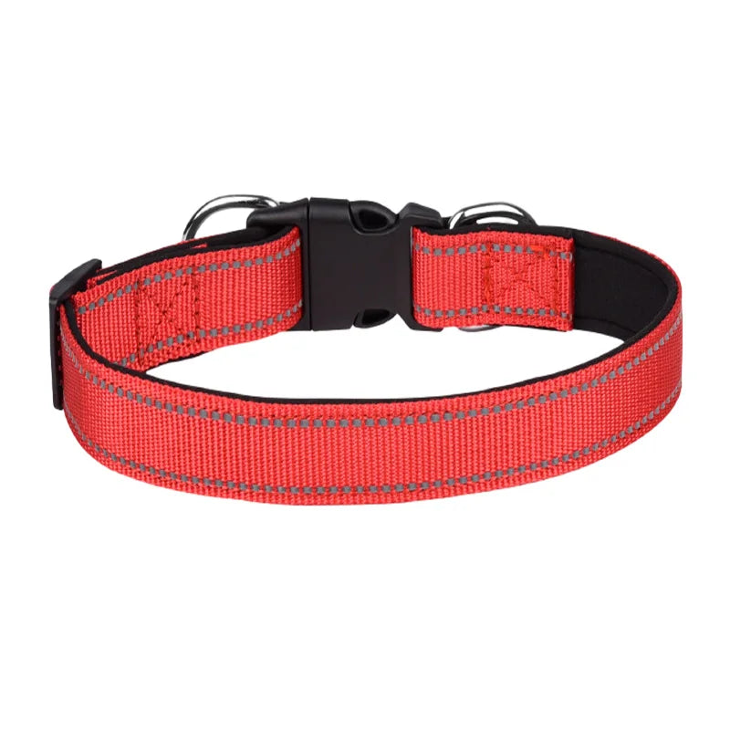 Coleira Reflexiva Premium para Cães – Segurança, Conforto e Estilo em Cada Passeio!