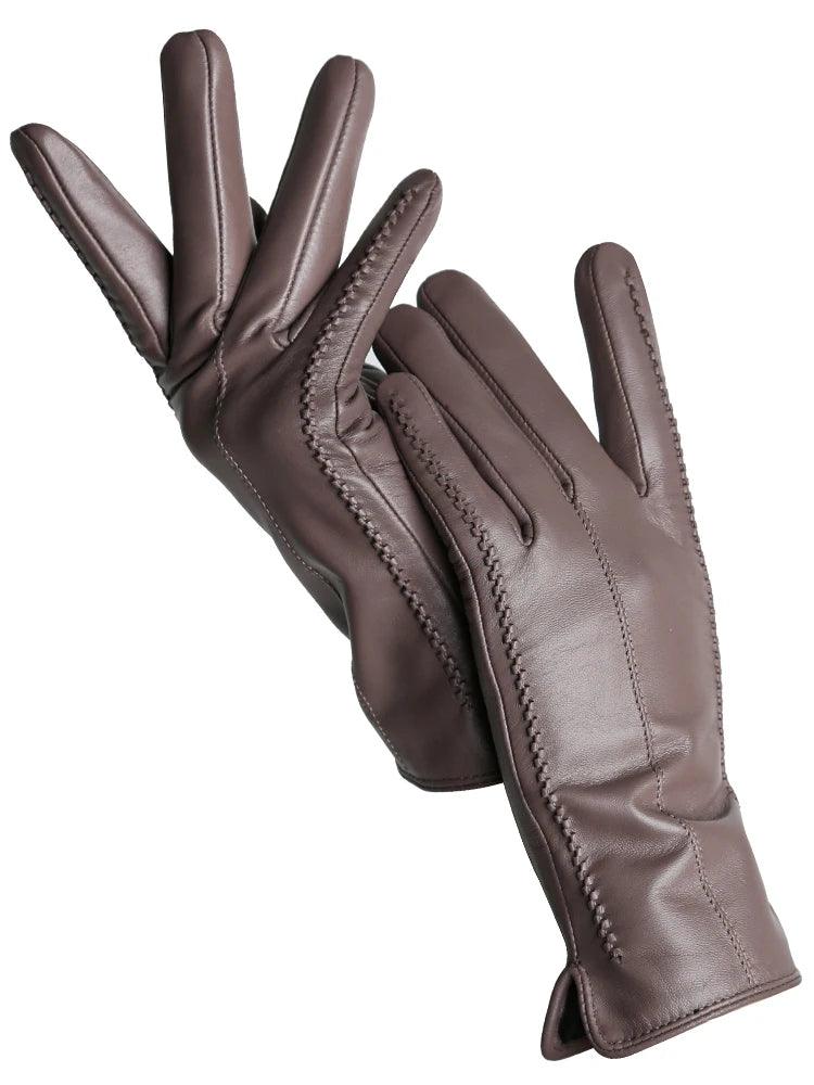 Descubra as Luvas Femininas que Unem Elegância, Calor e Tecnologia — Couro Premium com Toque Sensível!