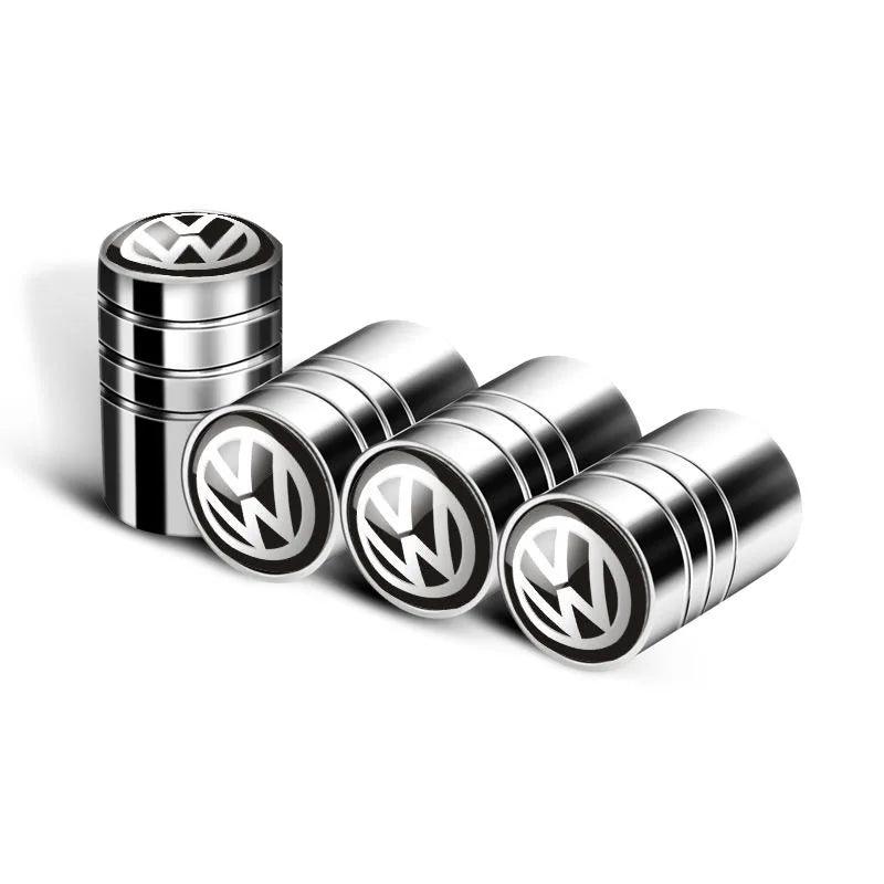 Toque de Estilo nas Rodas – Tampas de Válvula Metálicas com Logo VW para Golf, Polo, Passat e Mais!