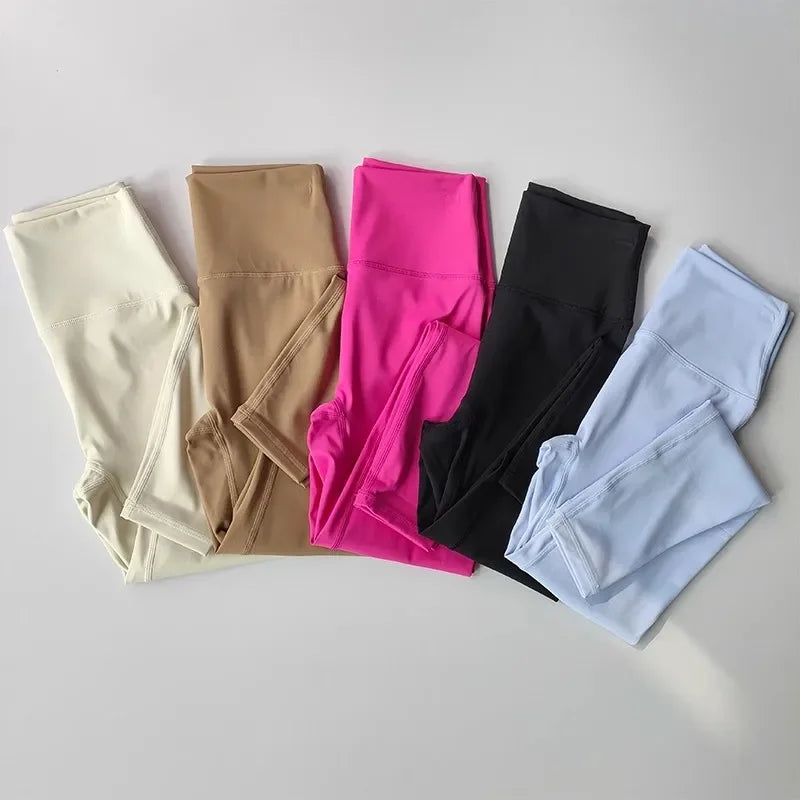 Conjunto de Yoga 2 em 1 para Mulheres: Cintura Alta + Top Cropped Respirável — O Look Fitness que Une Conforto, Estilo e Performance no Treino!