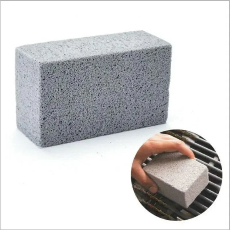 Escova de Pedra para Churrasqueira – Limpeza Profunda e Sem Esforço para Grelhas, Cozinha ao Ar Livre e Acessórios de Churrasco!