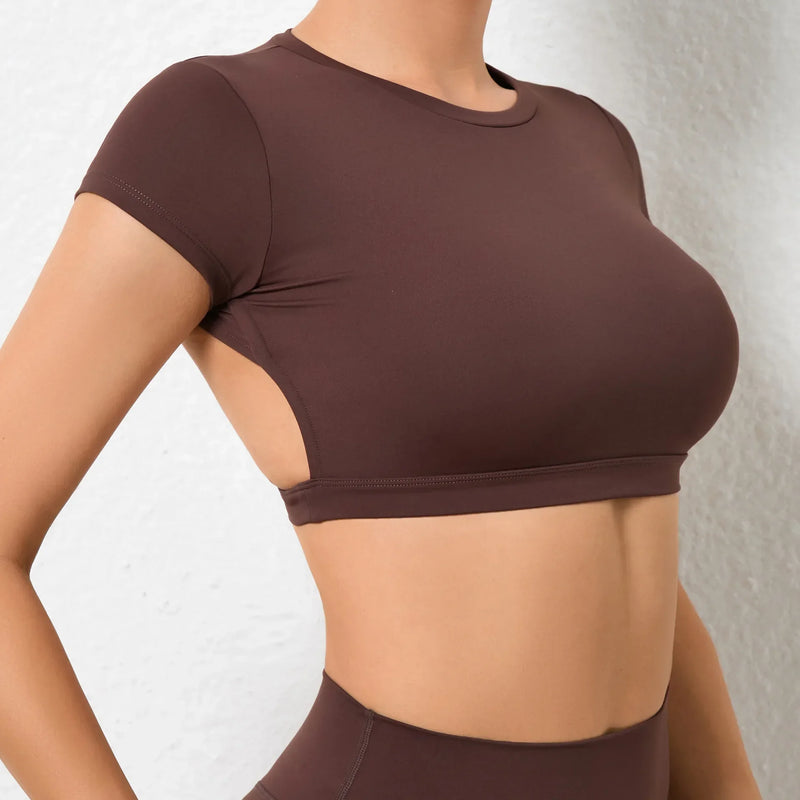 Top Fitness Feminino: Respirável, Estiloso e Aberto nas Costas – Liberdade Total para Seus Treinos!