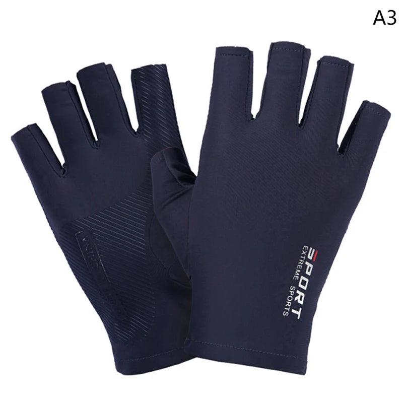 Use em Qualquer Lugar: Luvas Esportivas com Toque de Tela, Anti-UV e Ultra Respirável!