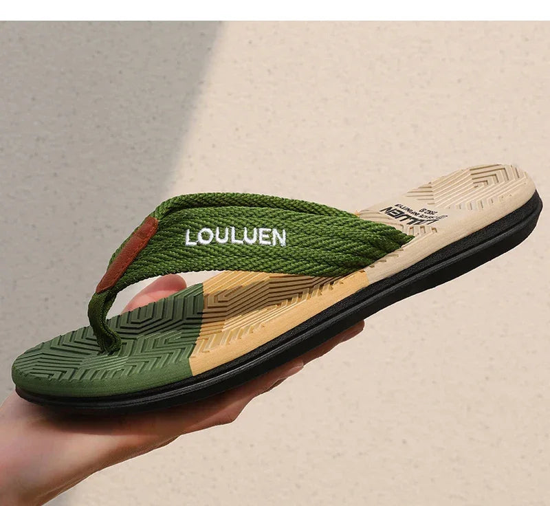 Estilo e Conforto nos Seus Pés – Chinelo Masculino de Verão com Design Atemporal e Respirabilidade Perfeita para a Praia!