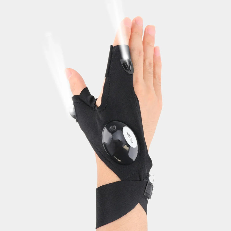 A Luz que Vai nas Suas Mãos – Luva LED à Prova d’Água para Pesca Noturna, Corrida e Aventuras sem Limites!