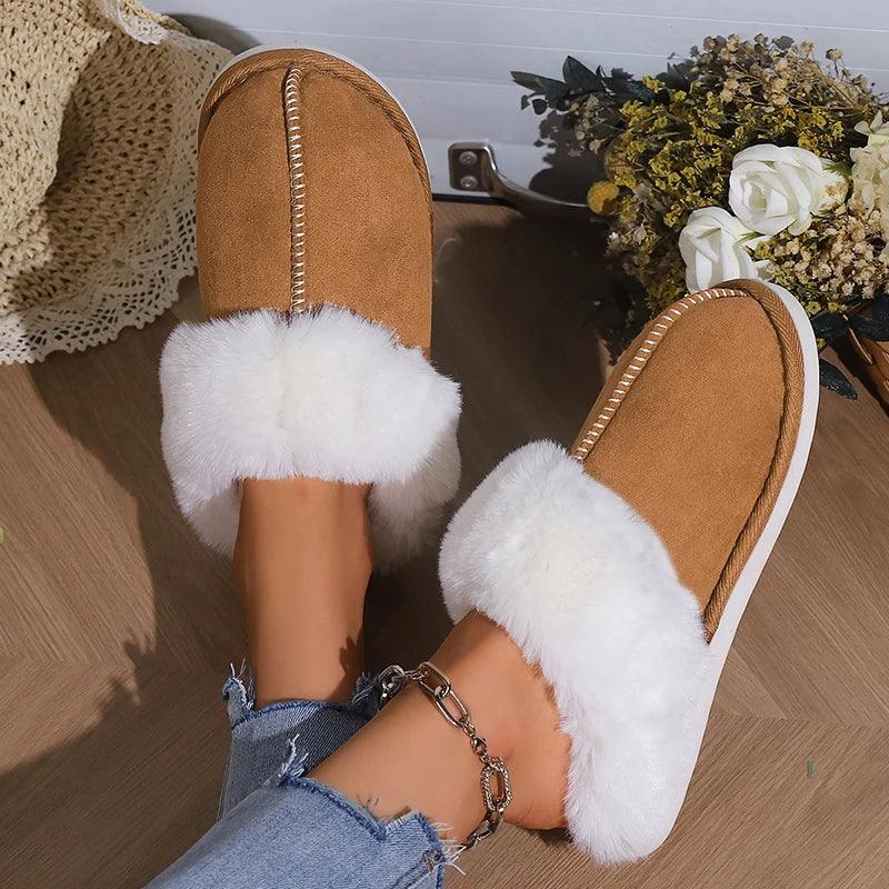 Pantufas de Inverno em Camurça – Maciez, Calor e Estilo para Seus Pés!