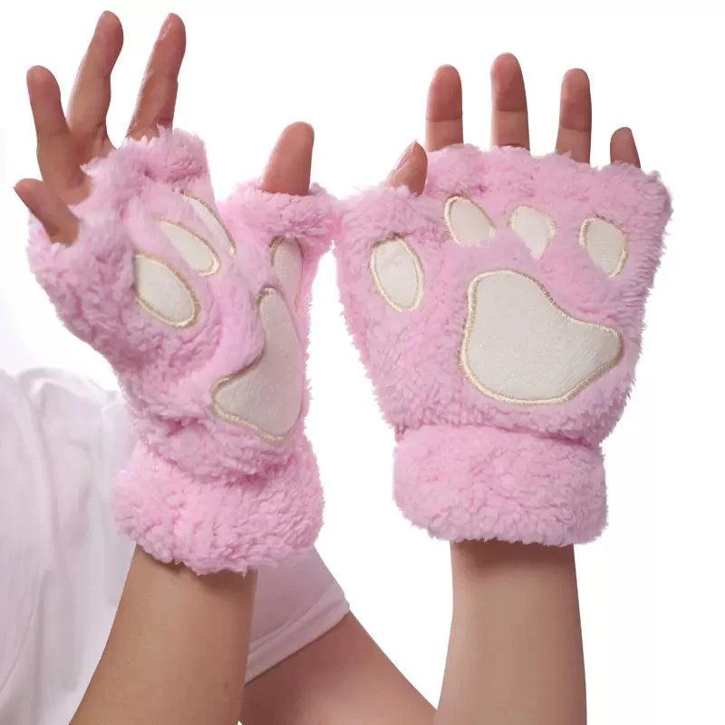 As Luvas Mais Fofas do Inverno: Estilo Pata de Gato, Quentinhas, Divertidas e Perfeitas Para Quem Ama Fantasia!