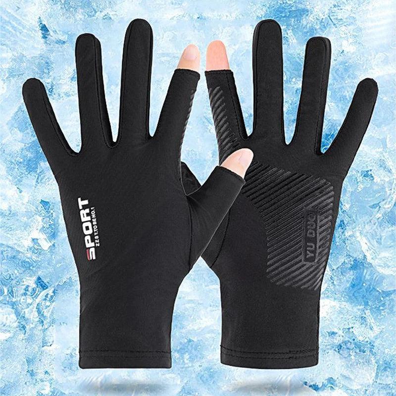 Use em Qualquer Lugar: Luvas Esportivas com Toque de Tela, Anti-UV e Ultra Respirável!