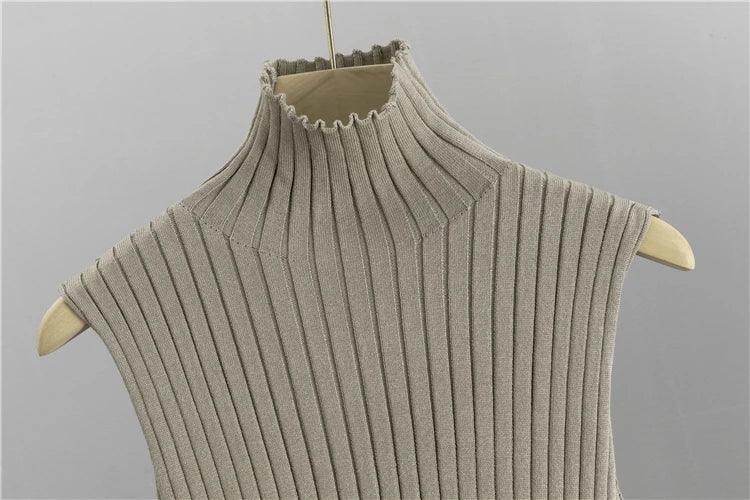 Conjunto Feminino 3 Peças Elegante: Cardigan + Calça + Camisola em Malha Vintage — Estilo Versátil para Primavera e Outono!