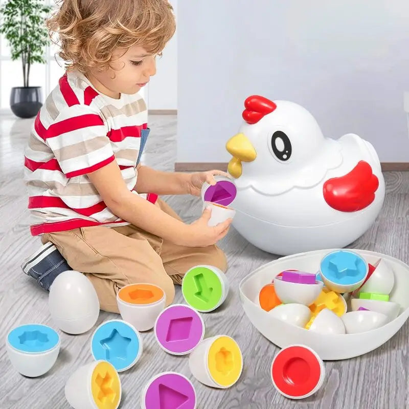 Ovos Mágicos da Aprendizagem: o brinquedo educativo que ensina formas, cores e raciocínio de um jeito divertido!