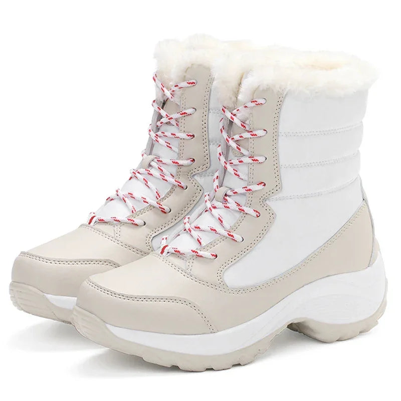 Elegância e Conforto no Inverno – Botas de Neve Femininas Antiderrapantes, Impermeáveis e com Plataforma para Máxima Proteção e Estilo!