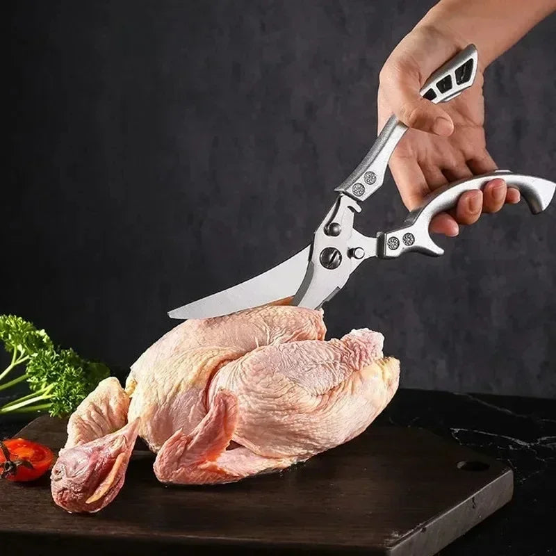 Faca de Cozinha Multifuncional Damasco a Laser – Corte Preciso para Carnes, Pães, Frutas, Churrasco e Muito Mais!