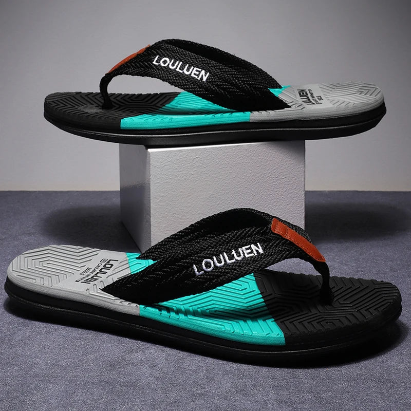 Estilo e Conforto nos Seus Pés – Chinelo Masculino de Verão com Design Atemporal e Respirabilidade Perfeita para a Praia!