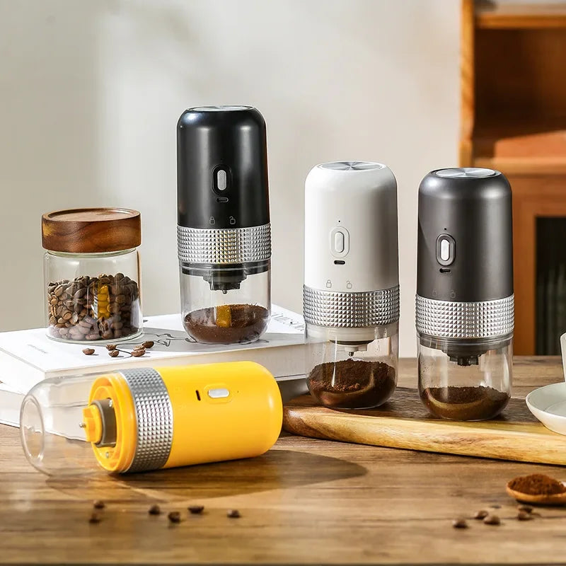 Moa Seu Café Onde Quiser: Moedor Elétrico Portátil com Núcleo de Cerâmica e Carregamento USB para Sabor Profissional em Qualquer Lugar!