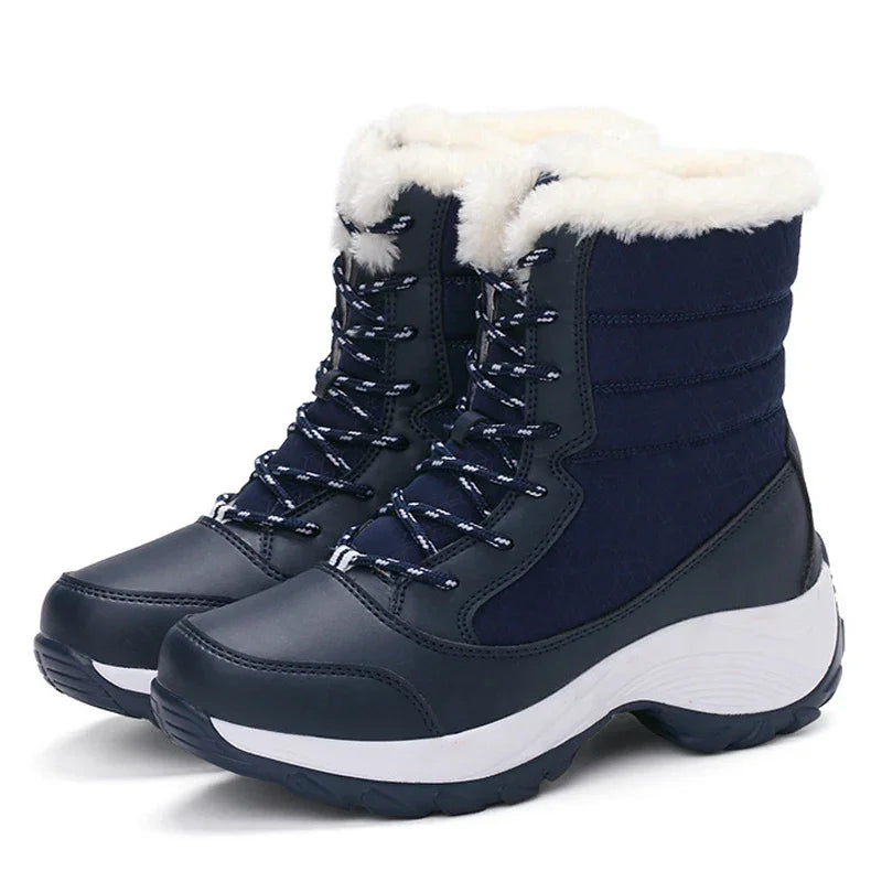 Elegância e Conforto no Inverno – Botas de Neve Femininas Antiderrapantes, Impermeáveis e com Plataforma para Máxima Proteção e Estilo!