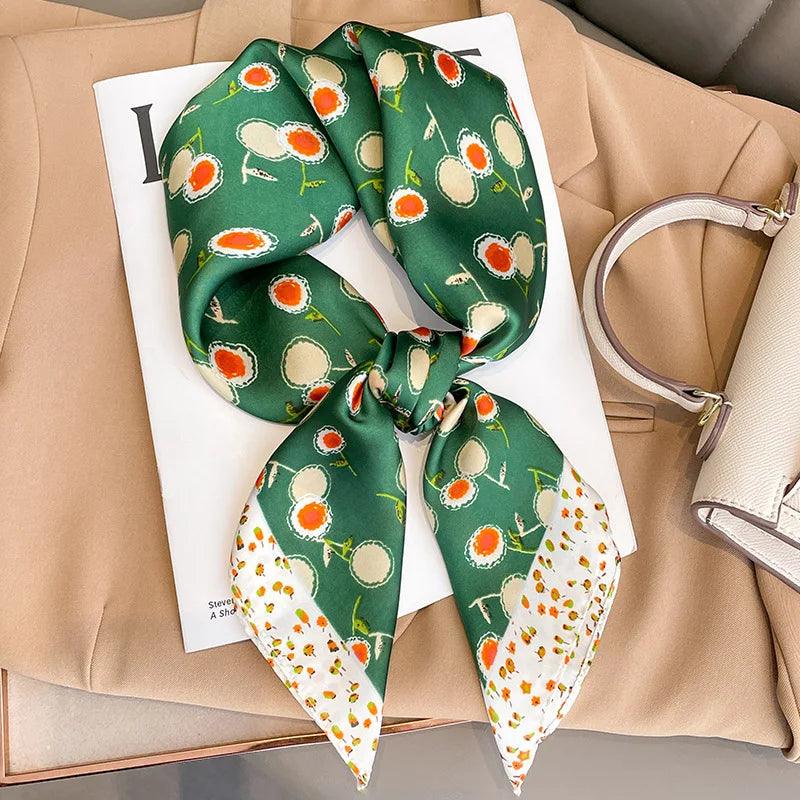 Lenço de Cetim Elegante 70x70cm – A Tendência Luxuosa para Mulheres Sofisticadas!