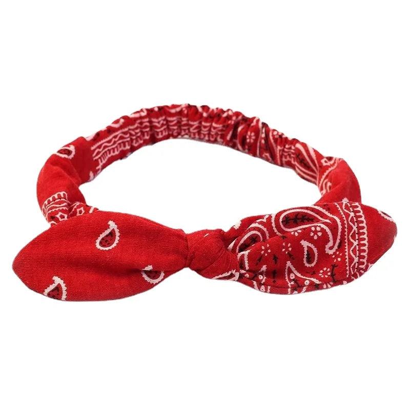 Faixas de Cabelo Femininas Vintage – Bandanas Estilo Nó Cruzado, Macias e Elásticas para Looks Cheios de Charme