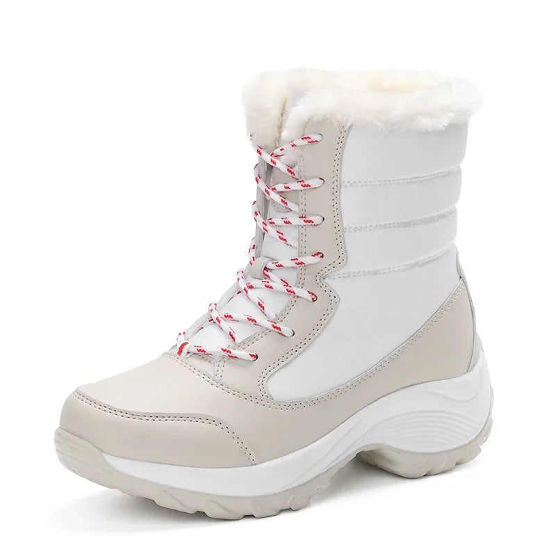 Elegância e Conforto no Inverno – Botas de Neve Femininas Antiderrapantes, Impermeáveis e com Plataforma para Máxima Proteção e Estilo!