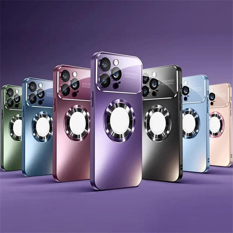 A Capa Magnética Mais Luxuosa de Todas: Design Titanium Fosco + Carga Magsafe para iPhone 12 ao 16!