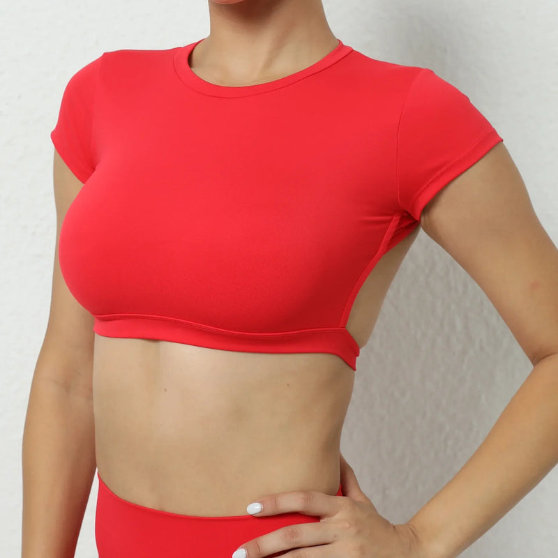 Top Fitness Feminino: Respirável, Estiloso e Aberto nas Costas – Liberdade Total para Seus Treinos!