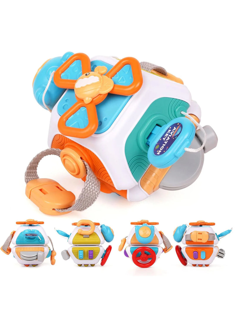 Cubo Sensorial: o brinquedo educativo que estimula a curiosidade, coordenação e criatividade do seu bebê em cada movimento!