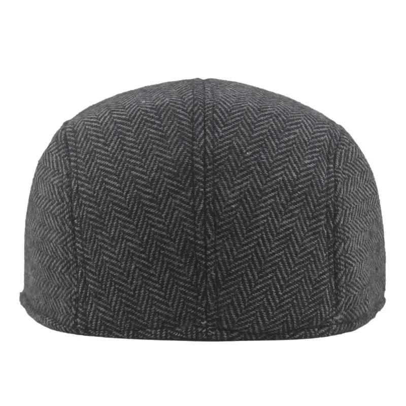 Boina Masculina Clássica de Lã – Estilo Artista, Alta Qualidade para Outono/Inverno