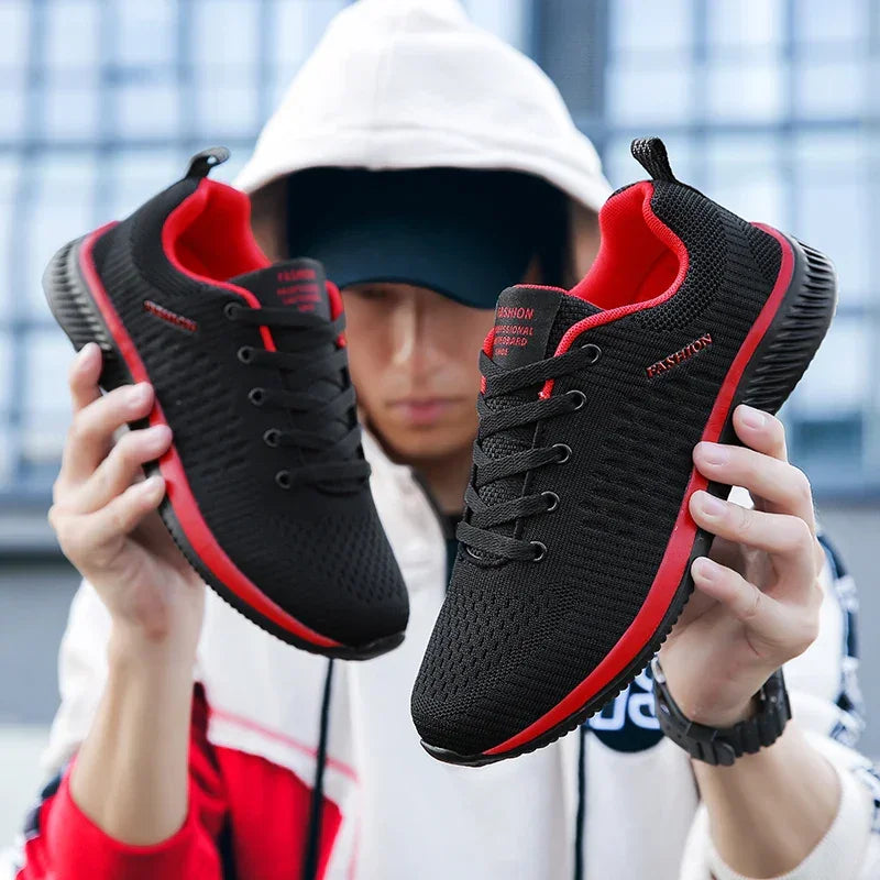 Tênis Masculino de Corrida e Caminhada – Leve, Respirável e com Estilo Esportivo para o Dia Todo!