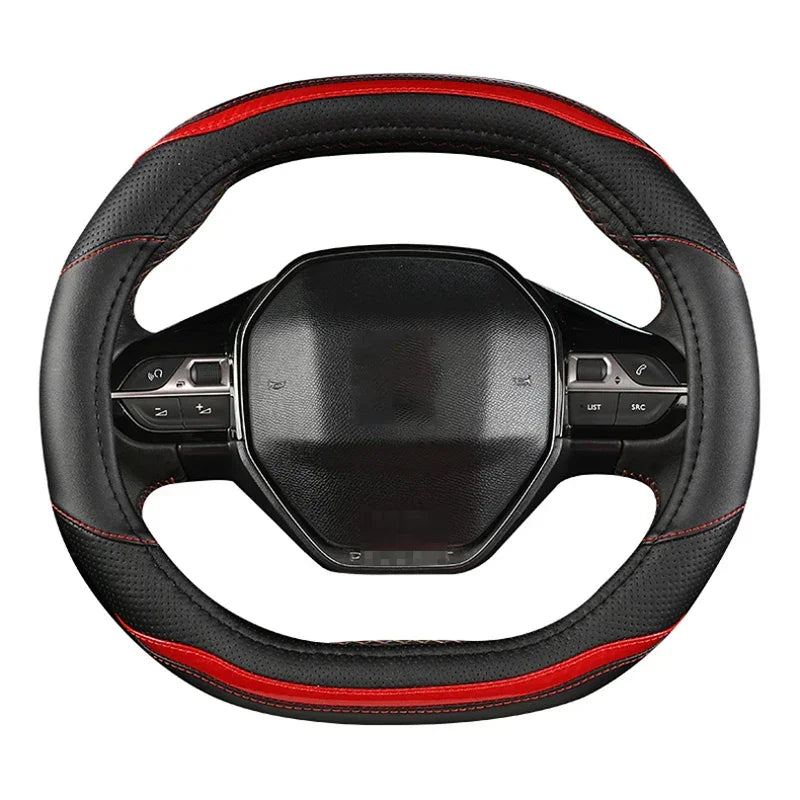 Transforme o Interior do Seu Peugeot com Estilo: Capa de Volante em Microfibra + Couro Premium para 3008, 4008 e 5008
