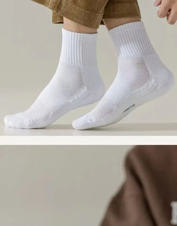 Conforto Extremo nos Pés: Meias Masculinas Grossas com Algodão Desodorizante e Forro Aveludado – Perfeitas para Esporte e Inverno!