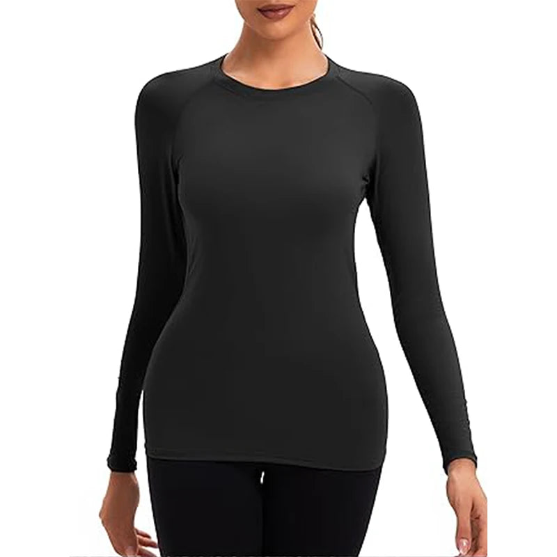Descubra o Poder da Performance Feminina – Camisa de Compressão com Estilo e Conforto para Yoga, Corrida e Treinos Intensos!