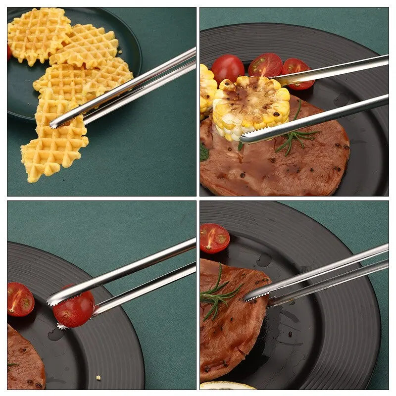Pinça de Churrasco em Aço Inox – Utensílio Essencial para Grelhar, Servir Carnes e Brilhar no Seu BBQ!