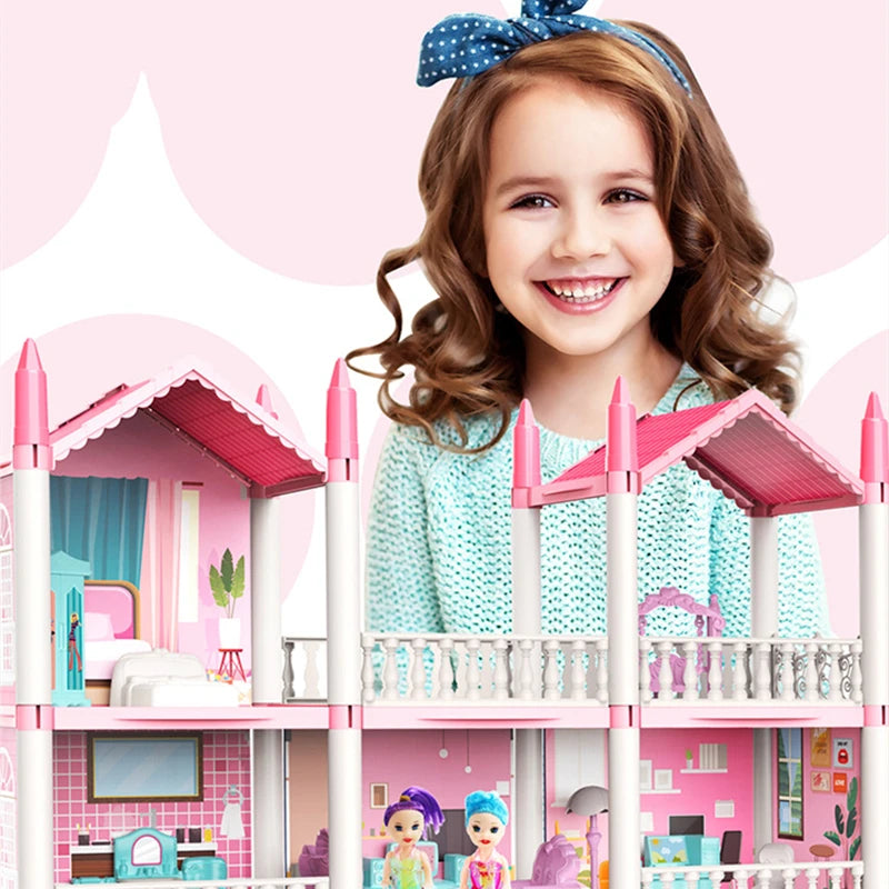 Castelo dos Sonhos 3D: A Casa de Boneca Princesa para Montar com Música, Detalhes Encantadores e Diversão em Família!