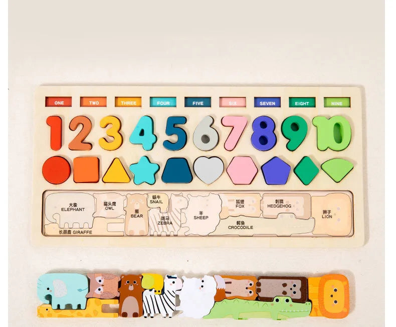 Aprendizado Divertido: Brinquedo Educativo de Pesca com Formas, Números e Animais para Estimular a Criatividade e Habilidades Motoras das Crianças!