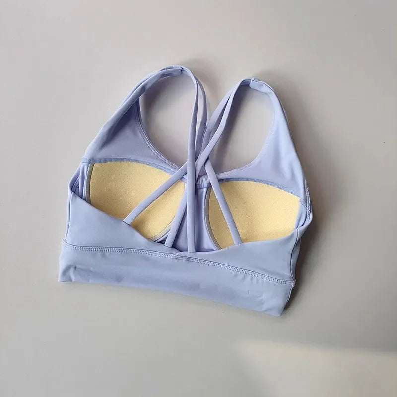 Conjunto de Yoga 2 em 1 para Mulheres: Cintura Alta + Top Cropped Respirável — O Look Fitness que Une Conforto, Estilo e Performance no Treino!