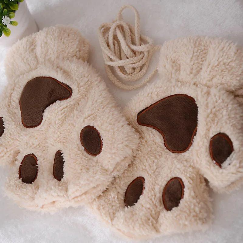 As Luvas Mais Fofas do Inverno: Estilo Pata de Gato, Quentinhas, Divertidas e Perfeitas Para Quem Ama Fantasia!
