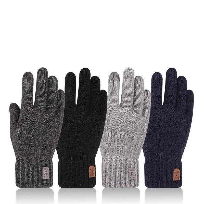 Luvas Masculinas de Inverno com Sensibilidade para Telas  – Quentes, Estilosas e Forradas com Lã para Enfrentar o Frio com Conforto