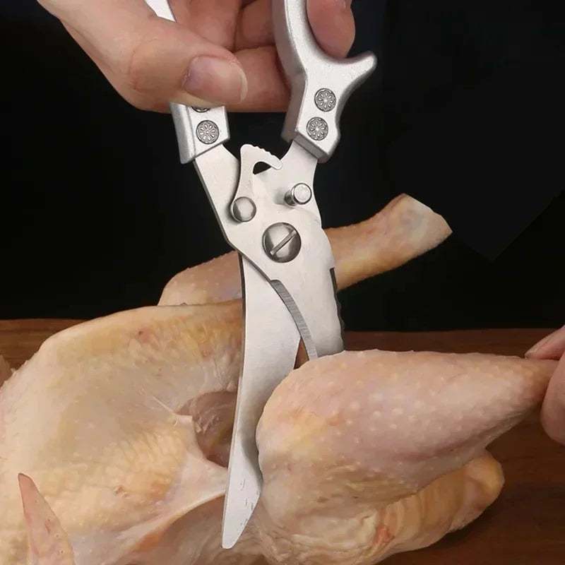 Faca de Cozinha Multifuncional Damasco a Laser – Corte Preciso para Carnes, Pães, Frutas, Churrasco e Muito Mais!