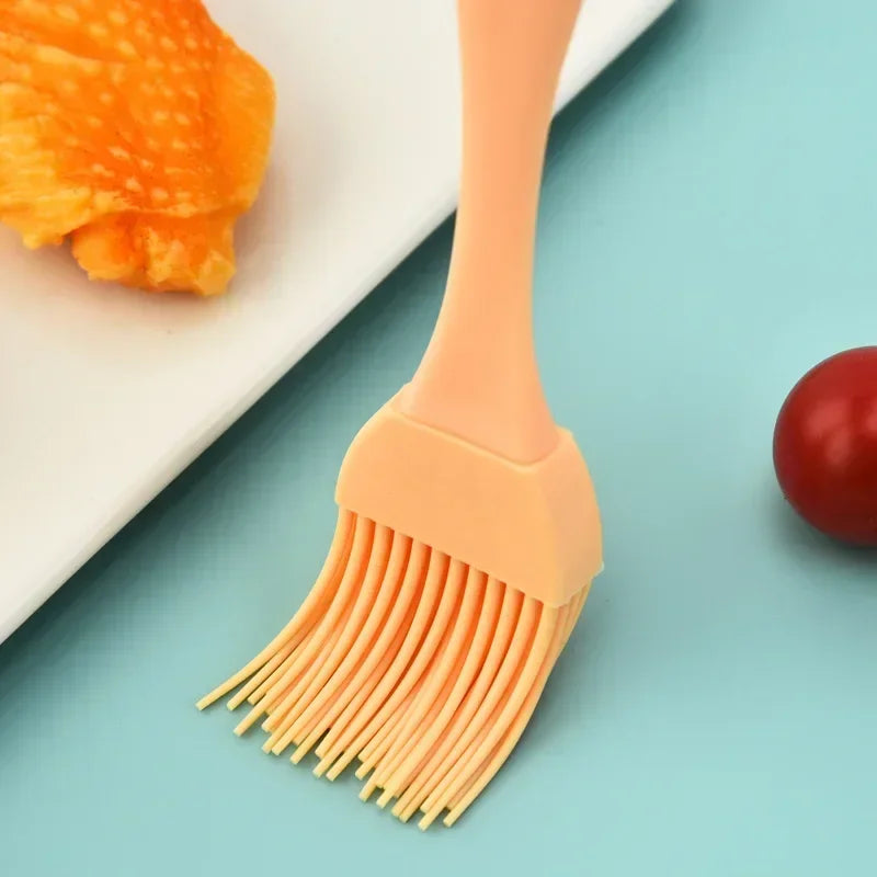 Escova de Silicone Multiuso para Churrasco e Cozinha – Resistente ao Calor, Prática e Perfeita para Molhos, Ovos, Confeitaria e Carnes!