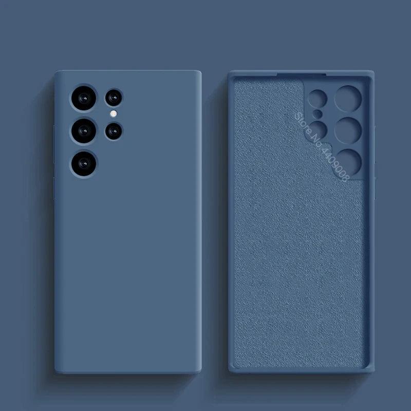 A Capa Mais Macia e Estilosa para Samsung – Proteção Antichoque com Toque de Silicone Premium Para seu Samsung A53, A54, S23, S24, S23 Ultra e S24 Ultra!
