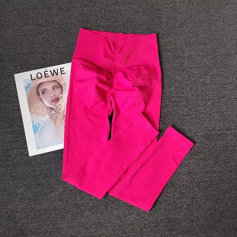 Transforme Seus Treinos: Leggings de Yoga Premium com Efeito de Valorizar as Curvas, Alta Elasticidade e Respirabilidade para Performance Máxima!
