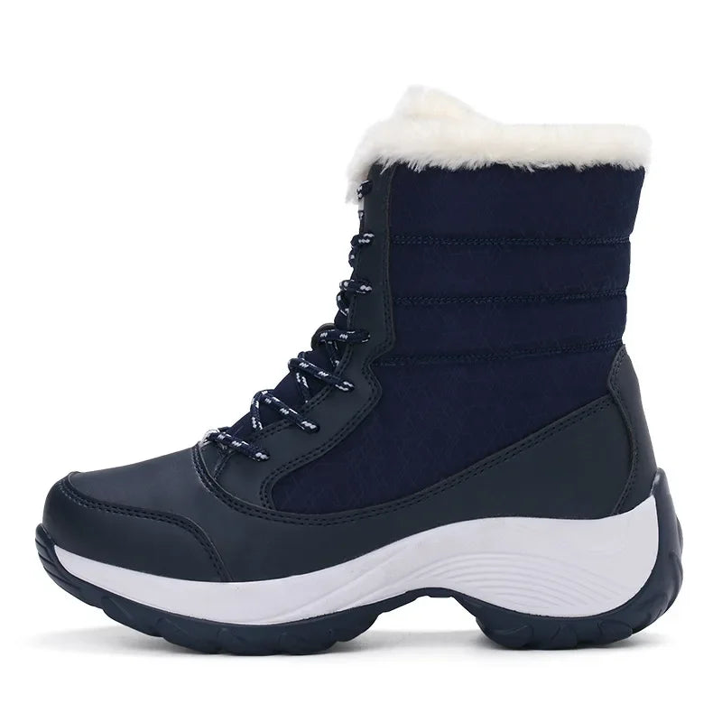 Elegância e Conforto no Inverno – Botas de Neve Femininas Antiderrapantes, Impermeáveis e com Plataforma para Máxima Proteção e Estilo!